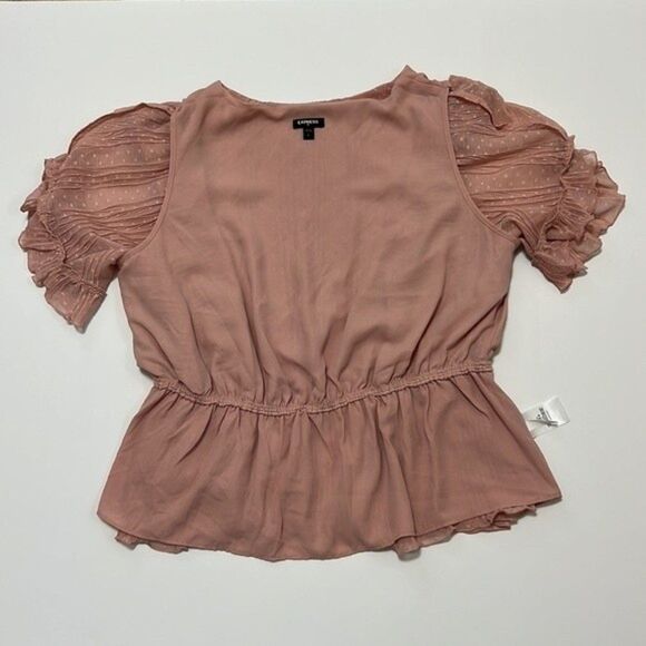 Express Pink Ruffle Blouse - Picture 7 of 7